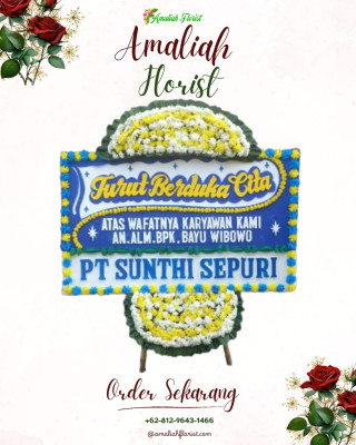 Papan Bunga Duka di Haringen
