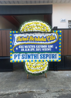 Papan Bunga Duka di Haringen