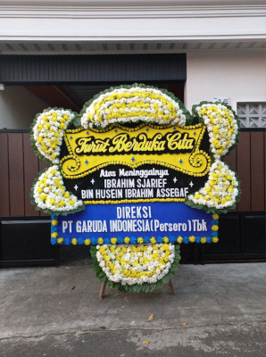Papan Bunga Duka di Haringen