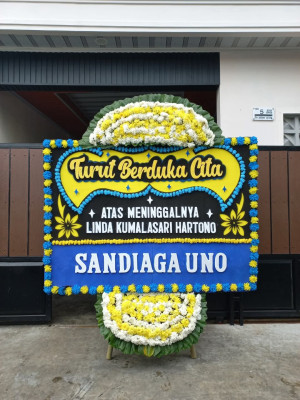 Papan Bunga Duka di Haringen
